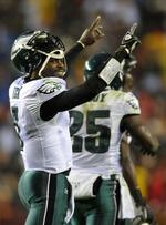 matchvinder. Michael Vick var den store oplevelse i Eagles' storsejr over Redskins. 