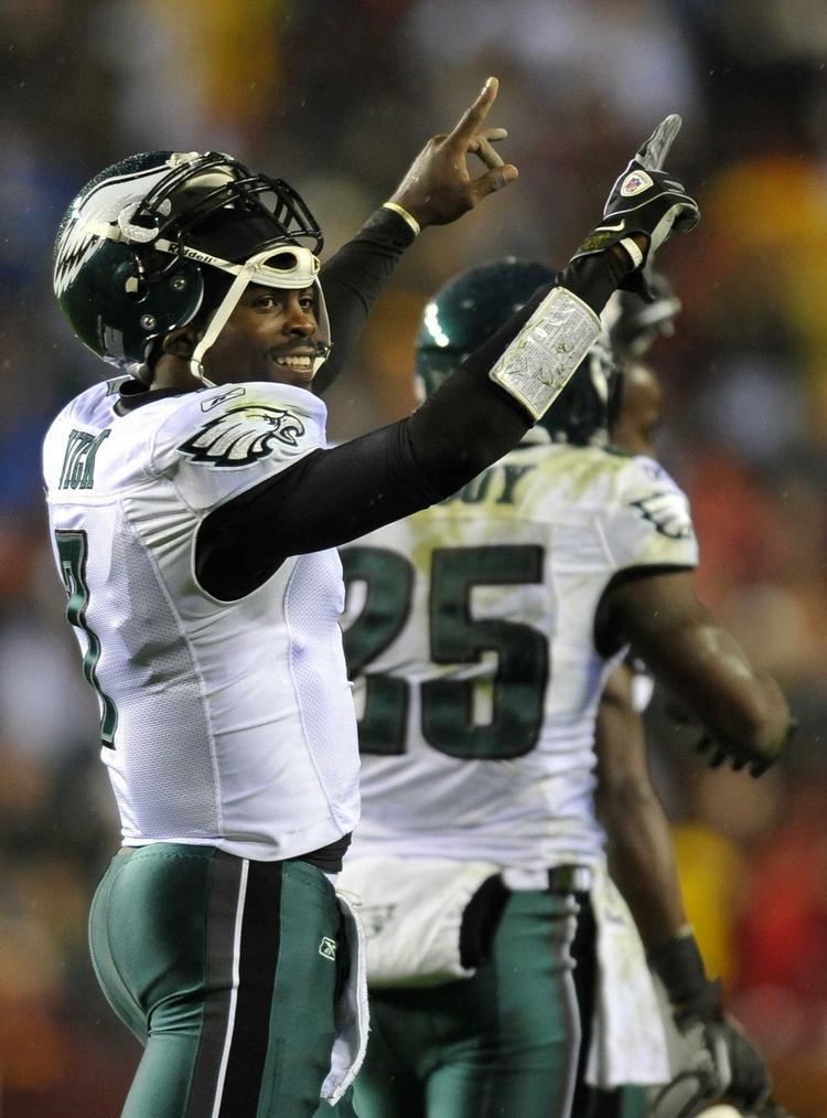 matchvinder. Michael Vick var den store oplevelse i Eagles' storsejr over Redskins. 