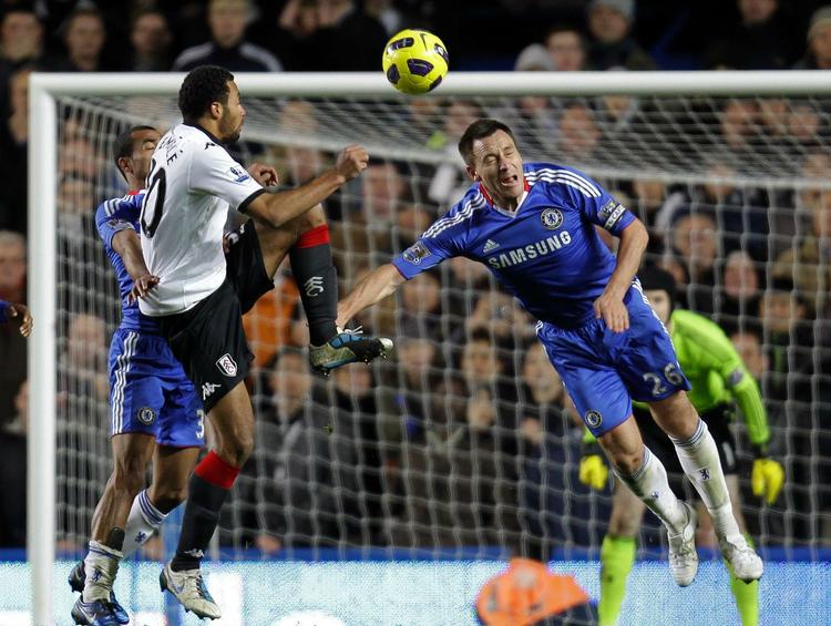 skadet. I sidste uges kamp mod Fulham blev smerterne for meget for John Terry. 