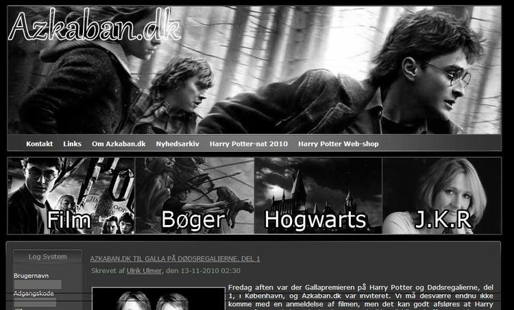Klik. Ulrik Ulmer står bag den danske Harry Potter-hjemmeside www.azkaban.dk. 