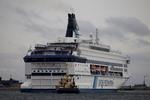 Sejladsstop. Færgen Pearl of Scandinavia har fået betydelige skader på vogndækket. 