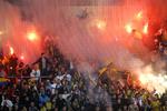Parken. Brøndby-fans satte en trist rekord i september, hvor de ødelagde for over en halv million kroner i Parken. 