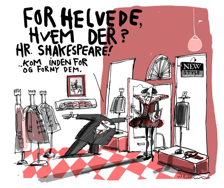 Helvede! Niels Brunses replik er bedre: Den lyder både mere musikalsk og mundret, nutidig på den uanstrengte måde, og så er den morsommere, fordi Richard formelig bliver forstyrret i sit eget helvede. 