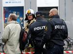 Afspærret. Politi og brandvæsen i Gothersgade, som er spærret af. 