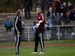 træning. Lars Høgh (t.v.) har arbejdet med Lindegaard både i OB og på landsholdet. 