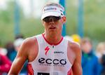 Ironmand. Rasmus Henning på vej på de 42 km i løbesko. 