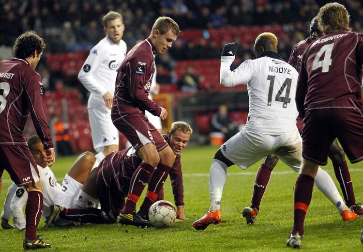 boldøje. Andreas Bjelland hørte en fløjte og samlede bolden op. 