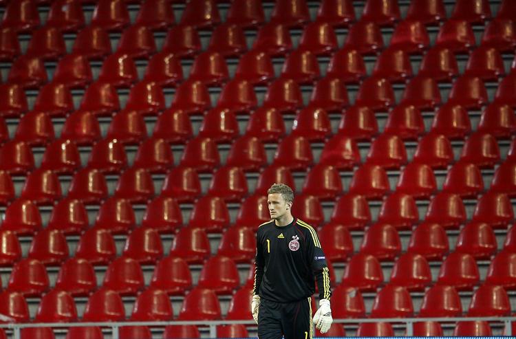 venteposition. Anders Lindegaard er i øjeblikket i Danmark, hvor han i går så kampen mellem OB og FCM. 