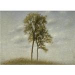 Millionsalg. Vilhelm Hammershøi malede disse unge ege i 1907. Maleriet blev udstillet første gang på Den frie Udstilling året efter. 