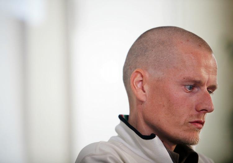 Vraget. Michael Rasmussen bliver ikke en del af Bjarne Riis' cykelprojekt. 