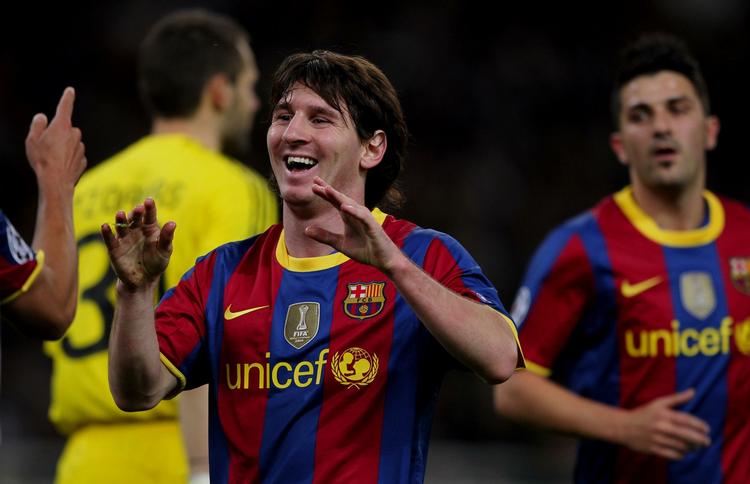 opvisning. Lionel Messi scorede efter et fantastisk opspil fra et sprudlende Barcelona-angreb. 