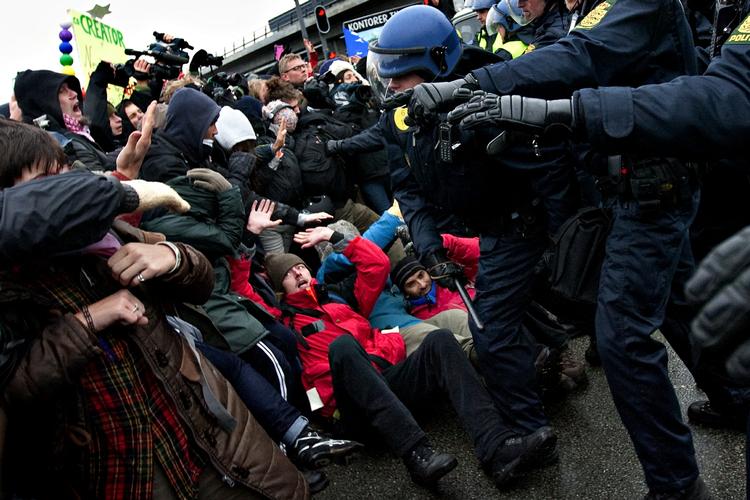 One of several demonstrations at the COP15 UN Climate Conference in Copenhagen last December. Archive. 