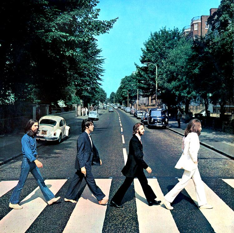 sællert. I USA er 'Abbey Road' det mest downloadede  album, og den bedst solgte sang, 'Here Comes The Sun',  kommer kommer også herfra. Foto: Rue des archives 