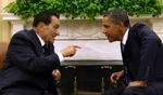 Barack Obama sammen med Egyptens præsident Hosni Mubarak. 