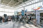 People waiting at Kastrup airport, Copenhagen