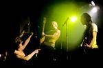 Hestekræfter.  Energi er der masser af, når Rock Hard Power Spray fyrer den af. Trist, at det kniber for gruppen at skrive hits, man har lyst til selv at bruge energi på.  Arkivfoto: Peter Hove Olesen 