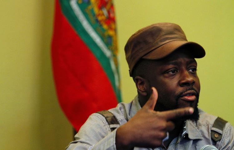 Musiker. Wyclef Jean mødte pressen for at advare mod fremtiden. 