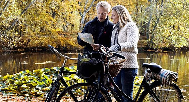 CYKELTUR. Mange turister nyder, at man i Danmark let kan cykle rundt. 
