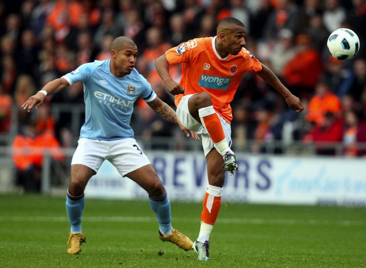 Røverkøb. Blackpools dyreste indkøb i denne sæson er franskmanden Elliot Grandin (t.h.), der blev hentet for små 12 millioner i bulgarske CSKA Sofia. 