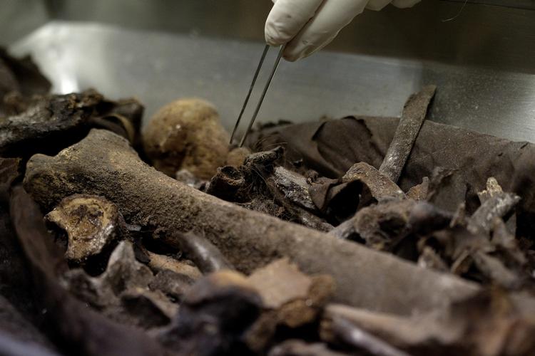 Opgravning. Billedet er fra opgravningen af Tycho Brahe i Tjekkiet under ledelse af projektleder og middelalderarkæolog Jens Vellev. 