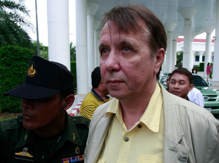 frikendt. Mikhail Pletnjov fotograferet under retssagen i Thailand. 