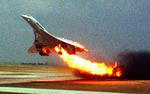 Katastrofe. Concorde-flyet brød i brand under starten fra Charles de Gaulle-lufthavnen 25. juli 2000. 113 mennesker omkom. 