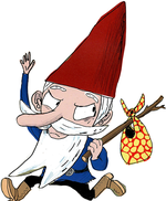 NISSE. Tegner Rasmus Bregnhøi har fundet de rødeste kulører frem til Kim Fupz Aakesons tekst. Illustration: Fra 'En julehistorie og så alligevel ikke'. 