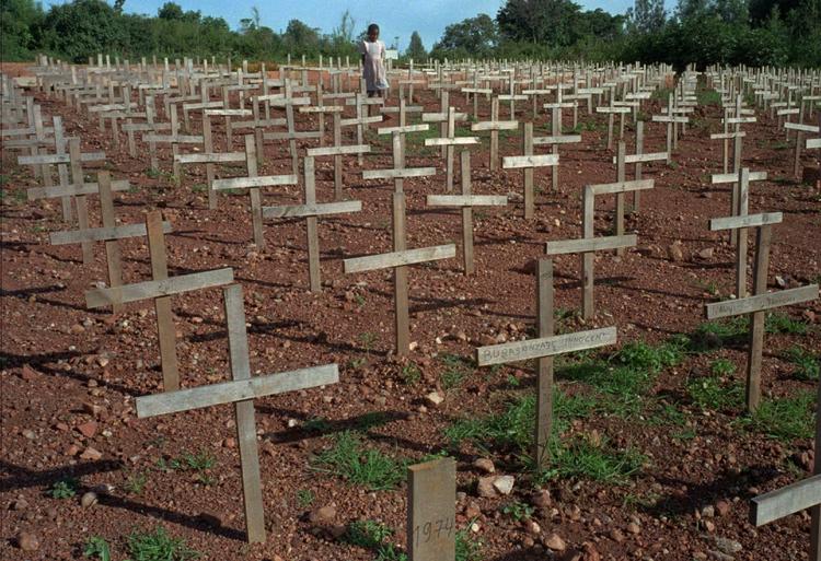 A court in Roskilde has determined that Denmark's genocide laws cannot be used for crimes committed abroad. Archive photo of the Nyaza cemetery outside Kigali, Rwanda, where thousands of victims of the 1994 genocide are buried. 