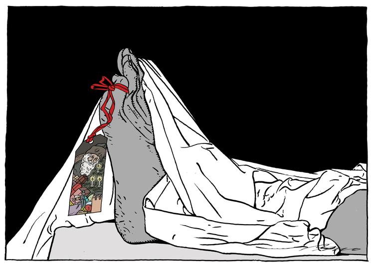 Mystik. »Sagen havde taget en uventet drejning, og han var ikke længere sikker på, at hans profilering af drabsmanden holdt«. Tegning: Per Marquard Otzen 