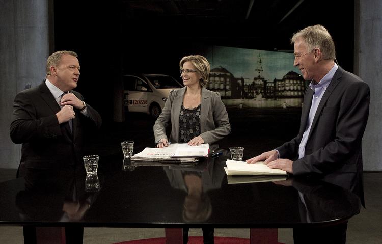 Duel. Mandag var  Løkke Rasmussen (V) og Villy Søvndal (SF) i debat. 