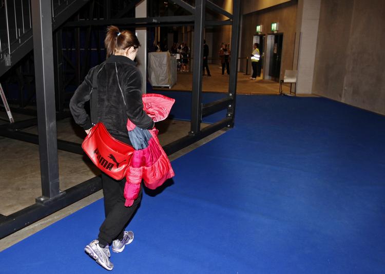 FÆRDIG. EM-slutrunden sluttede som en grum skuffelse for Mie Augustesen, der er skadet i foden. 