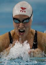SEMIFINALIST. Lige som i 50 meter brystsvømning er Rikke Møller Pedersen videre blandt de sidste 16 på den dobbelte distance. 