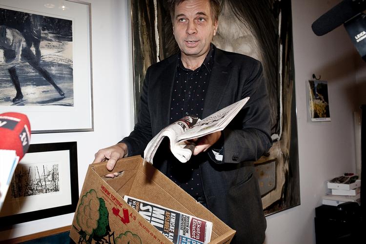 Sortering. Ekstra Bladets chefredaktør, Geir Terje Ruud, står ved, at avisen har gennemrodet miljøministerens skrald. Selv sorterer chefredaktøren flittigt. 