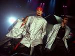 BSB. Backstreet Boys fotograferet i deres velmagtsdage. Nu får Nick, Howie, Brian og A.J. selskab af deres forløbere fra New Kids On The Block. Arkivfoto: Jan Grarup 