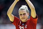 Ulykkelig. Ann Grete Nørgaard var utrøstelig efter kampen mod Rumænien. 