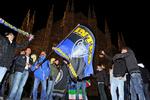jubel. Inter-tilhængere fejrer Fifas uofficielle verdensmesterskab for klubhold på den centrale Duomo-plads i midten af Milano. 