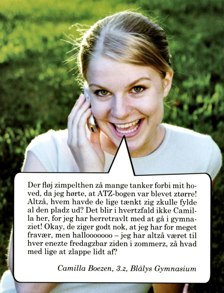 Zuper. ATS kaster sig  respektløst over den fiktive gymnasieelev fra Blålys Gymnasium som eksponent  for en selvoptaget og forkælede  københavner. Illustration fra bogen 