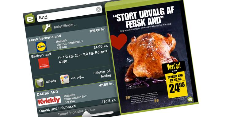 Med eTilbudsavis kan man gennemsøge alle ugens tilbudsaviser på sin smartphone. 