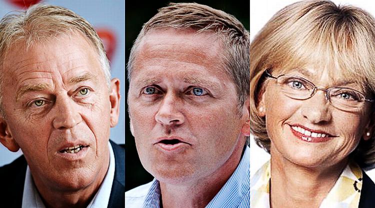 Toppen. Villy Søvndal, Anders Samuelsen og Pia Kjærsgaard er kåret som årets tre stærkeste debattører af et dommerpanel. Arkivfoto: Jens Dresling og Folketinget. 