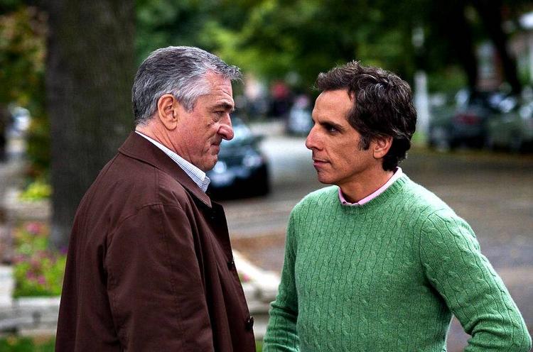 Robert De Niro er igen den bryske svigerfar Jack, mens Ben Stiller er den bløde svigersøn Greg. Foto: UIP 