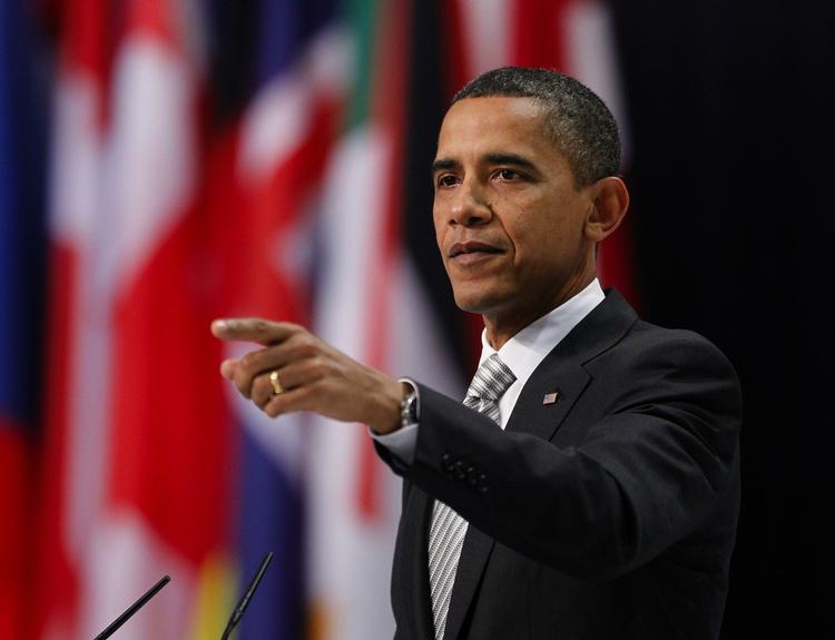 Obama. U.S. President Barack Obama speaks during his news conference at the NATO Summit in Lisbon, Portugal, Saturday, Nov. 20, 2010. 