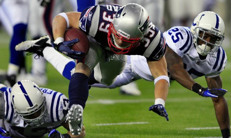 x-faktor. Danny Woodhead (i midten) var i særklasse mod svage Buffalo. 