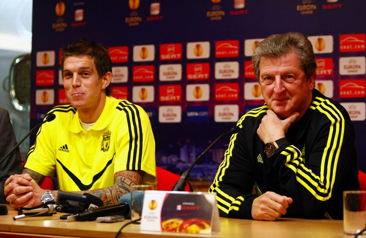 Skillevej? Liverpool-manager Roy Hodgson (t.h.) har flere gange afvist, at Daniel Agger er til salg. 