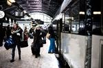 TRAVLT. DSB har i dag fragtet hele 45.000 passagerer over bæltet. 