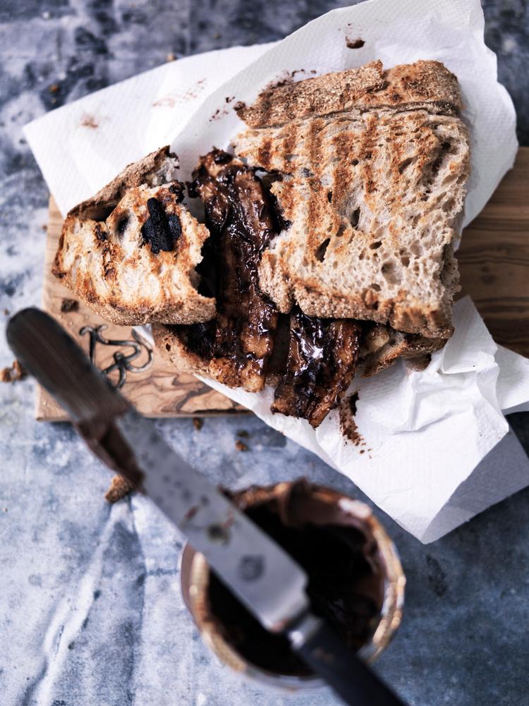Sødt. Pas på med den varme toast med banan og Nutella, her kan der opstå en form for afhængighed. 