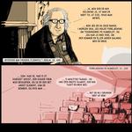 Muhammedtegneserie. »Jeg vil forsøge at anskueliggøre hele forløbet. Tit kan en tegning udstille det absurde meget bedre end ord«, siger tegneren Christoffer Zieler. Tegning: Christoffer Zieler 