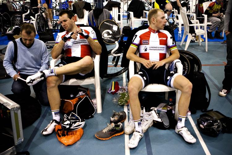 skilsmisse. Alex Rasmussen og Michael Mørkøv har længe været fast par på cyklingens baner, men nu skal de midlertidigt skilles. 
