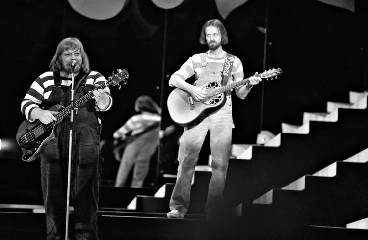 Grandprix. Bamses Venner i 1980, hvor det blev til sejr i Melodi Grand Prix'et. 