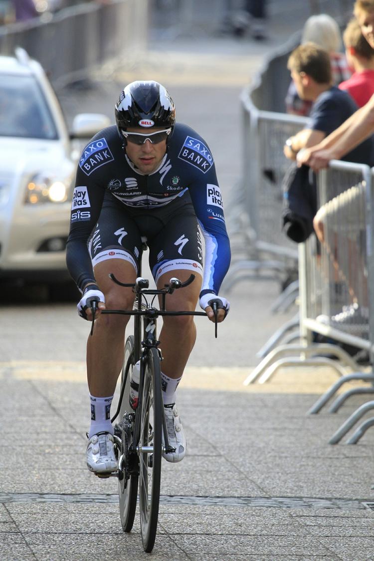 superstærk. Alex Rasmussen er skiftet fra Team Saxo Bank til  HTC-Columbia. 