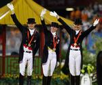 potentiale. Ved OL i Beijing vandt det danske dressurhold bronze, og med de gode resultater af de unge danske ryttere er der håb om mere olympisk metal i fremtiden. Arkivfoto: Andrew Milligan/AP 